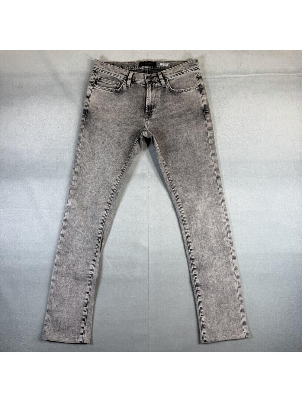 John Varvatos Wight Skinny Jeans Mens 30x30 Gray Stretch Denim